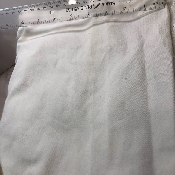 Simon Chang White Denim Jeans with Gold accents Size 18 - Picture 13 of 15